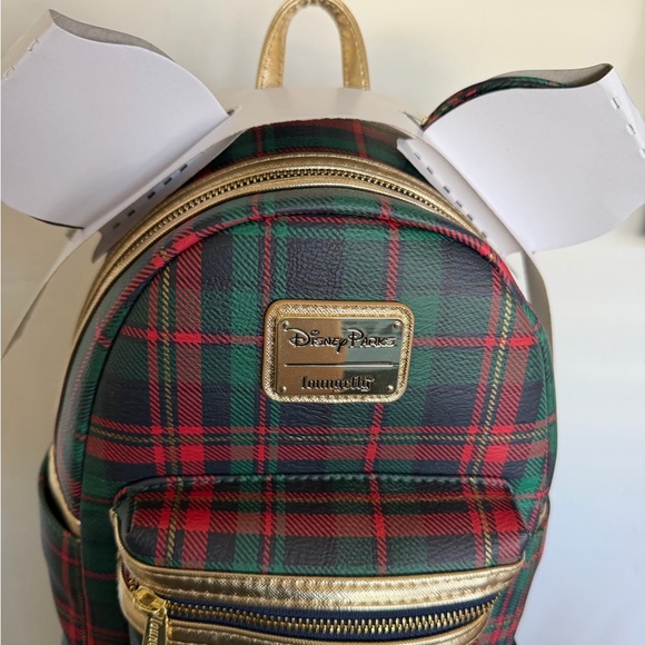 Mickey Mouse Holiday Plaid Loungefly Mini Backpack main image 6